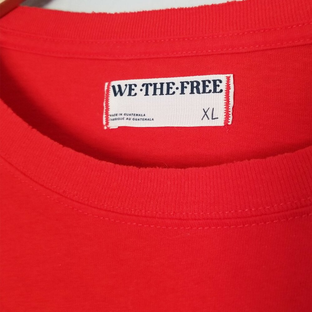 We The Free Red Cropped Long Sleeve Tee - Picture 7 of 15